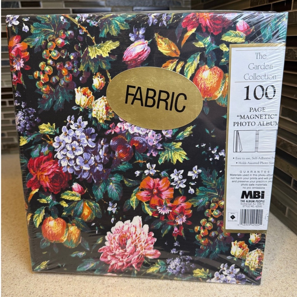NEW Vintage MBI Garden Collection 100 pg Magnetic Photo Album Floral Cover 42500 - Picture 10 of 12